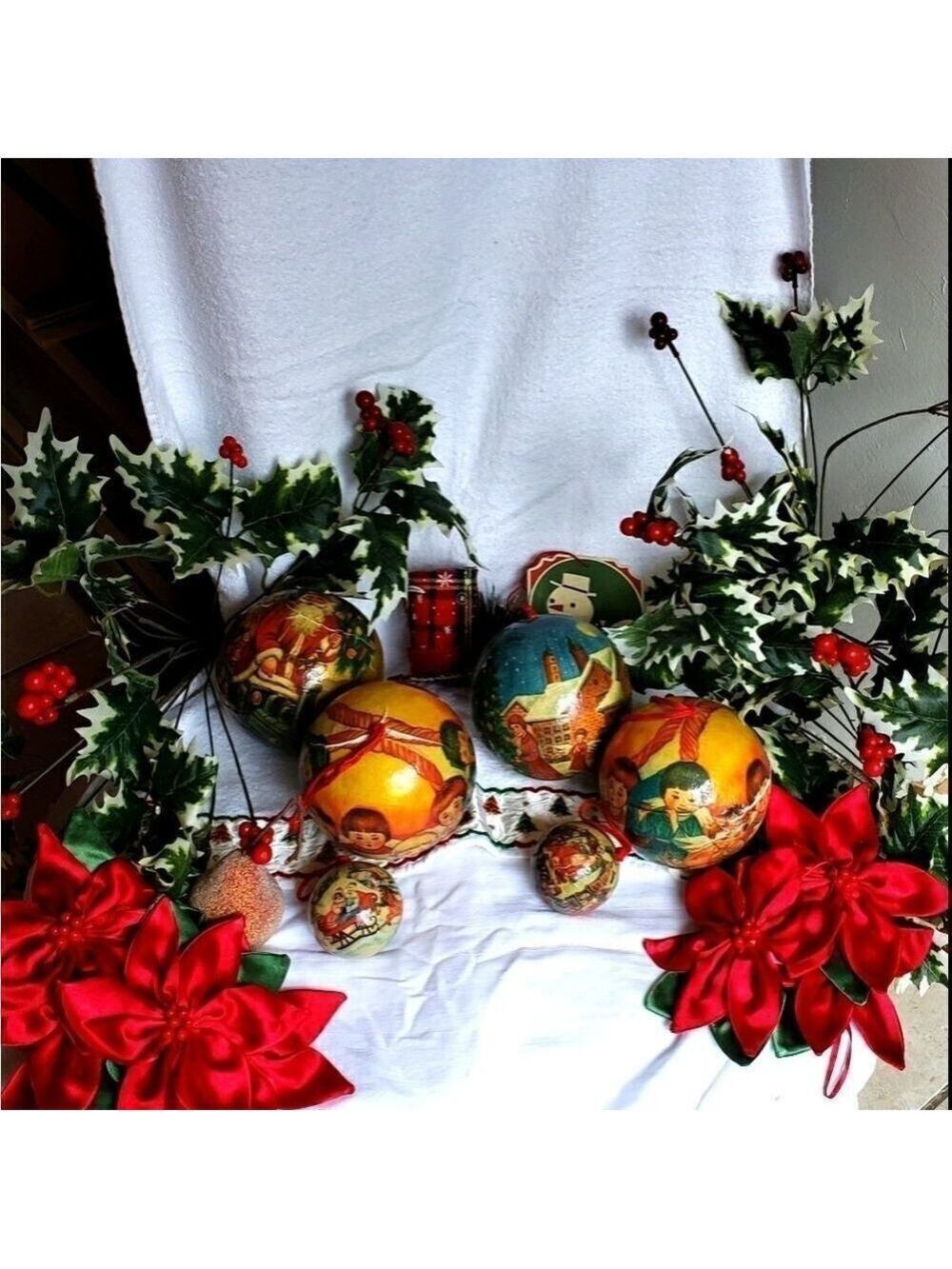Paper Mache Christmas Ornaments